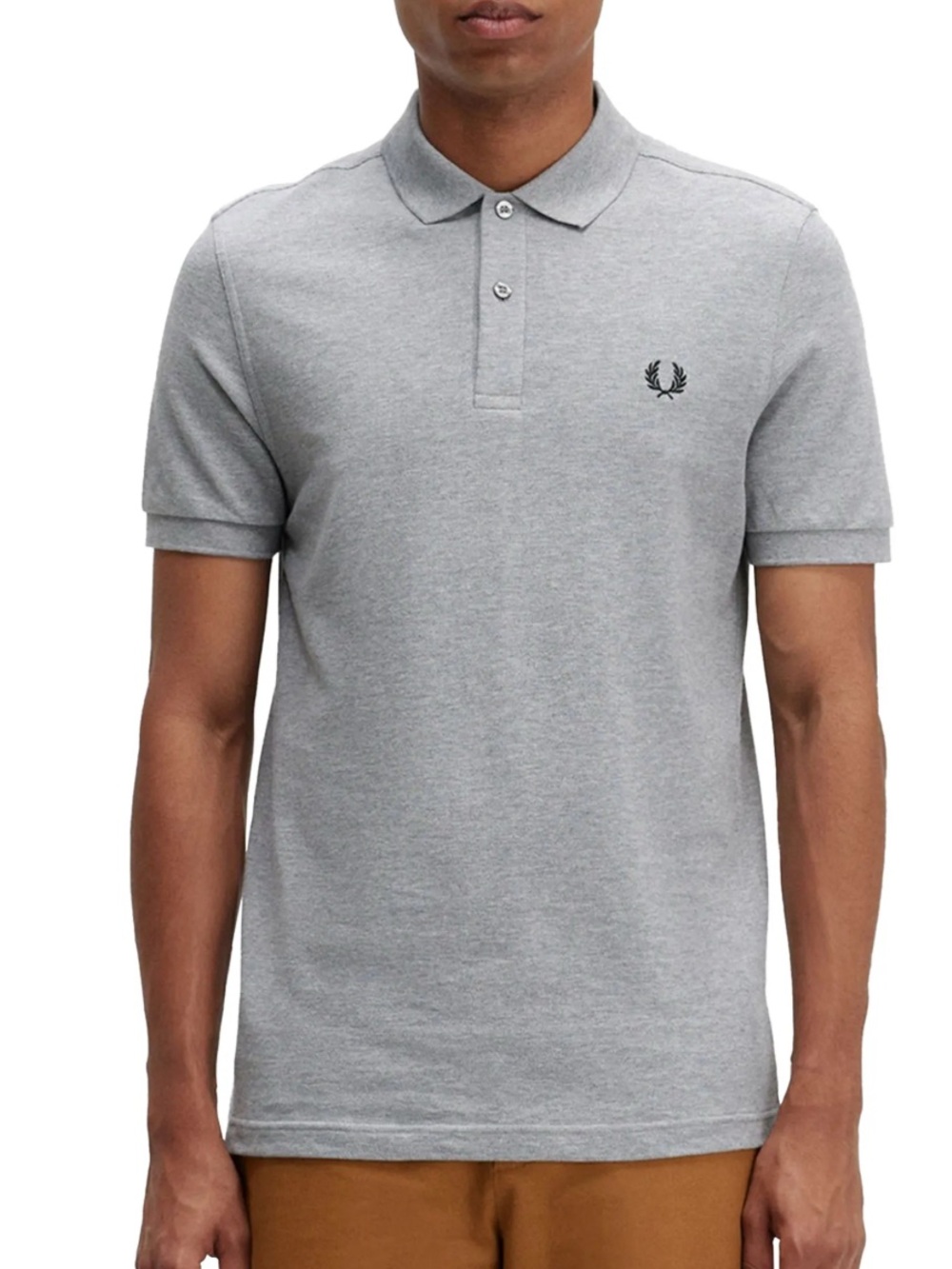 Fred Perry plain polo slim fit  shirt in grey size xs